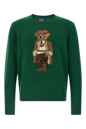 Green wool sweater RALPH LAUREN | 710978308001GREEN